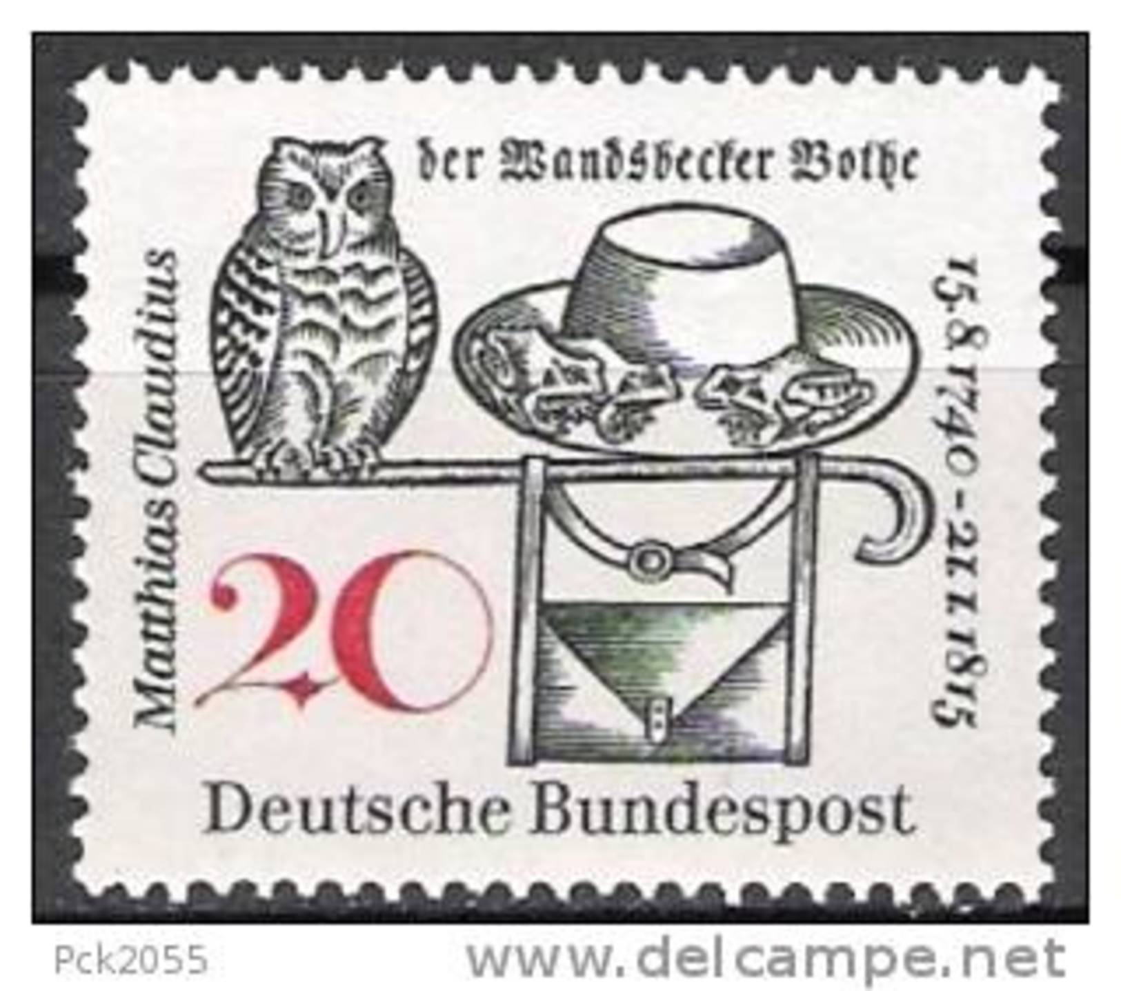 BRD 1965 MiNr.462  ** Postfr. 150.Todestag Matthias Claudius ( 1119 ) - Ungebraucht