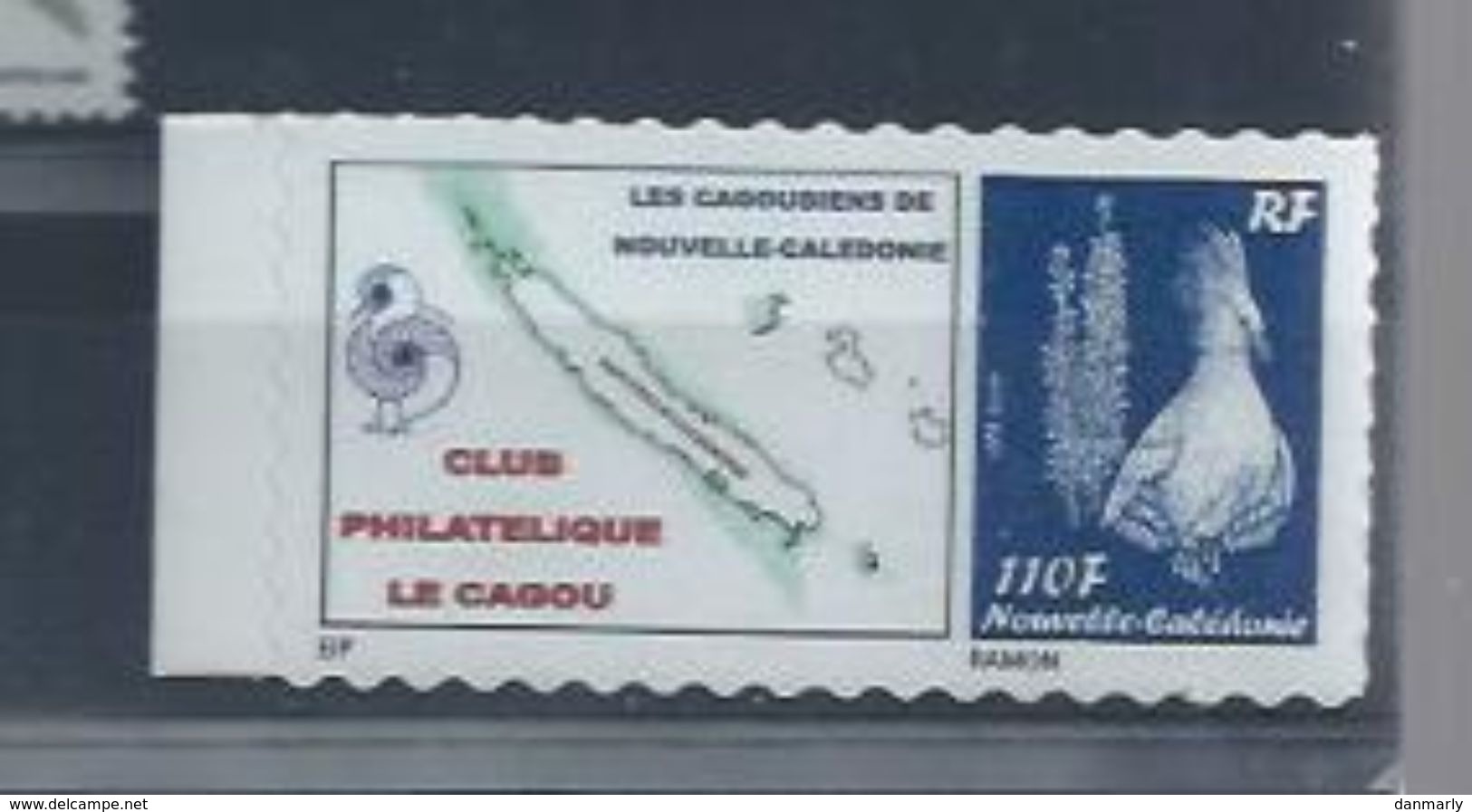 NLLE-CALEDONIE  :  Y&T**  N° 1087a " Cagou " - Perroquets & Tropicaux