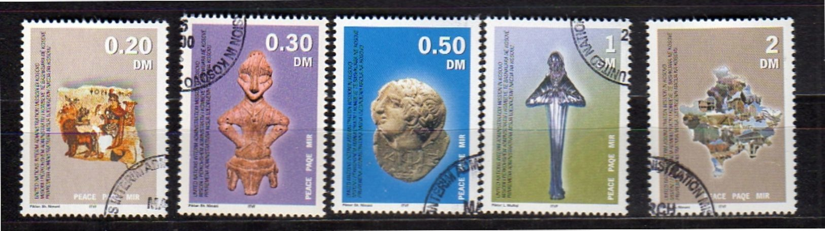 2000 Peace In Kosovo Michel 1-5 Used Very Fine (k3) - Kosovo