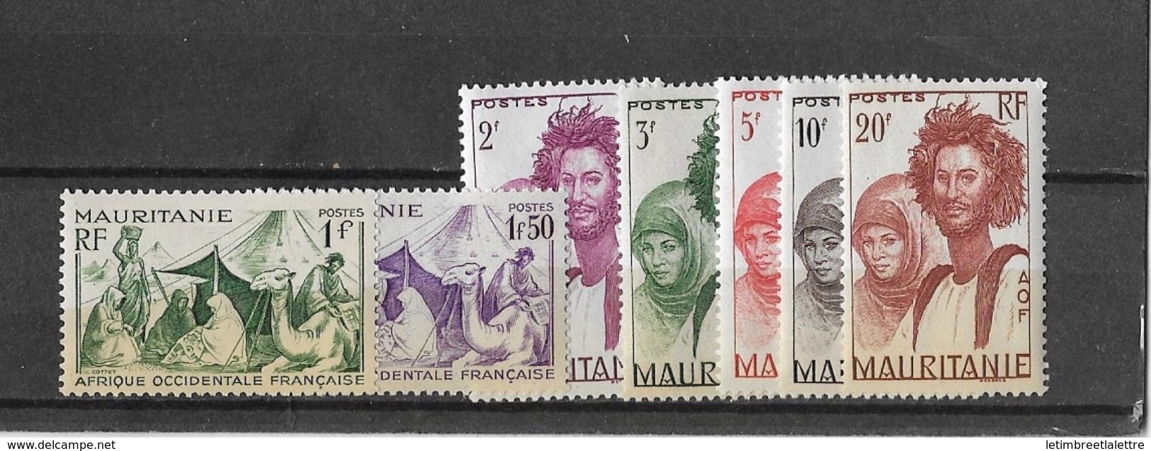 ⭐ Mauritanie - YT N° 79 / 81 / 83** Et 87 à 94 * Sans Le 89 - Neuf Avec Charnière - 1938 ⭐ - Unused Stamps
