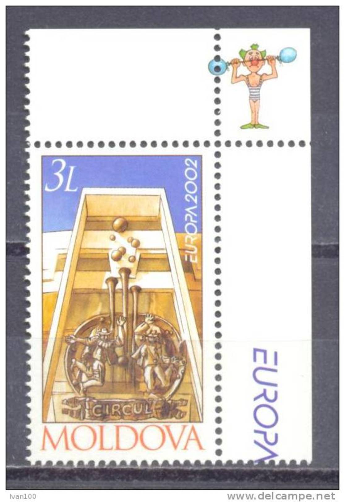 2002. Moldova, Europa 2002, 1v,  Mint/** - Moldavie
