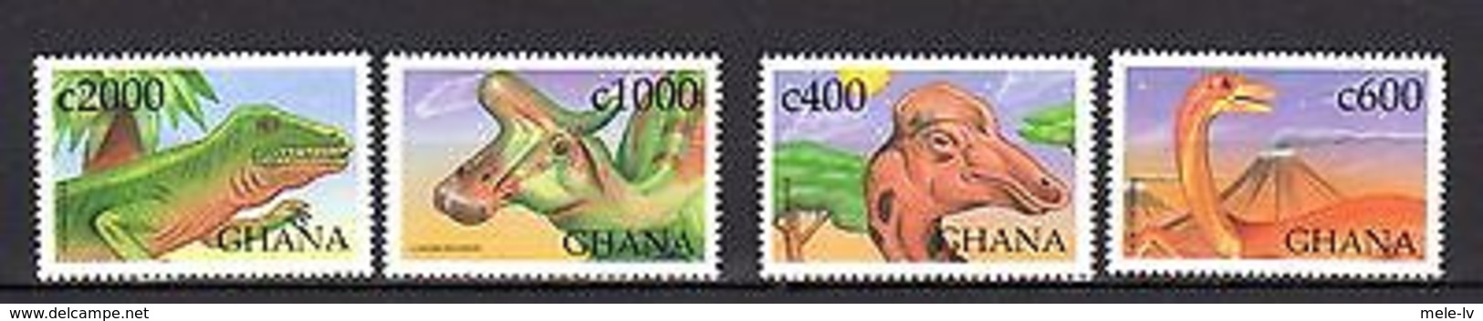 Ghana Prehistoric Animals MNH -(e-2) - Other & Unclassified