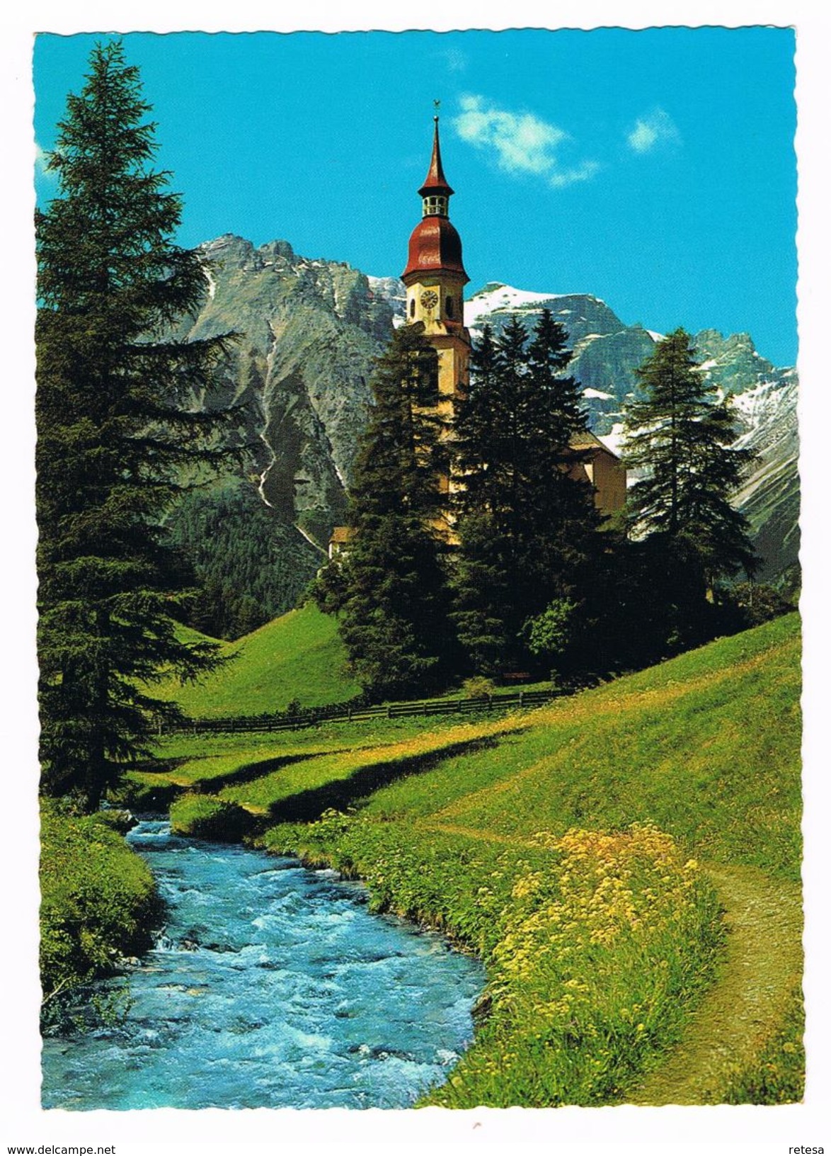 )  OUDE POSTKAART  TIROL BERGKIRCHE IN OBERNBERG 1396 M - Andere & Zonder Classificatie