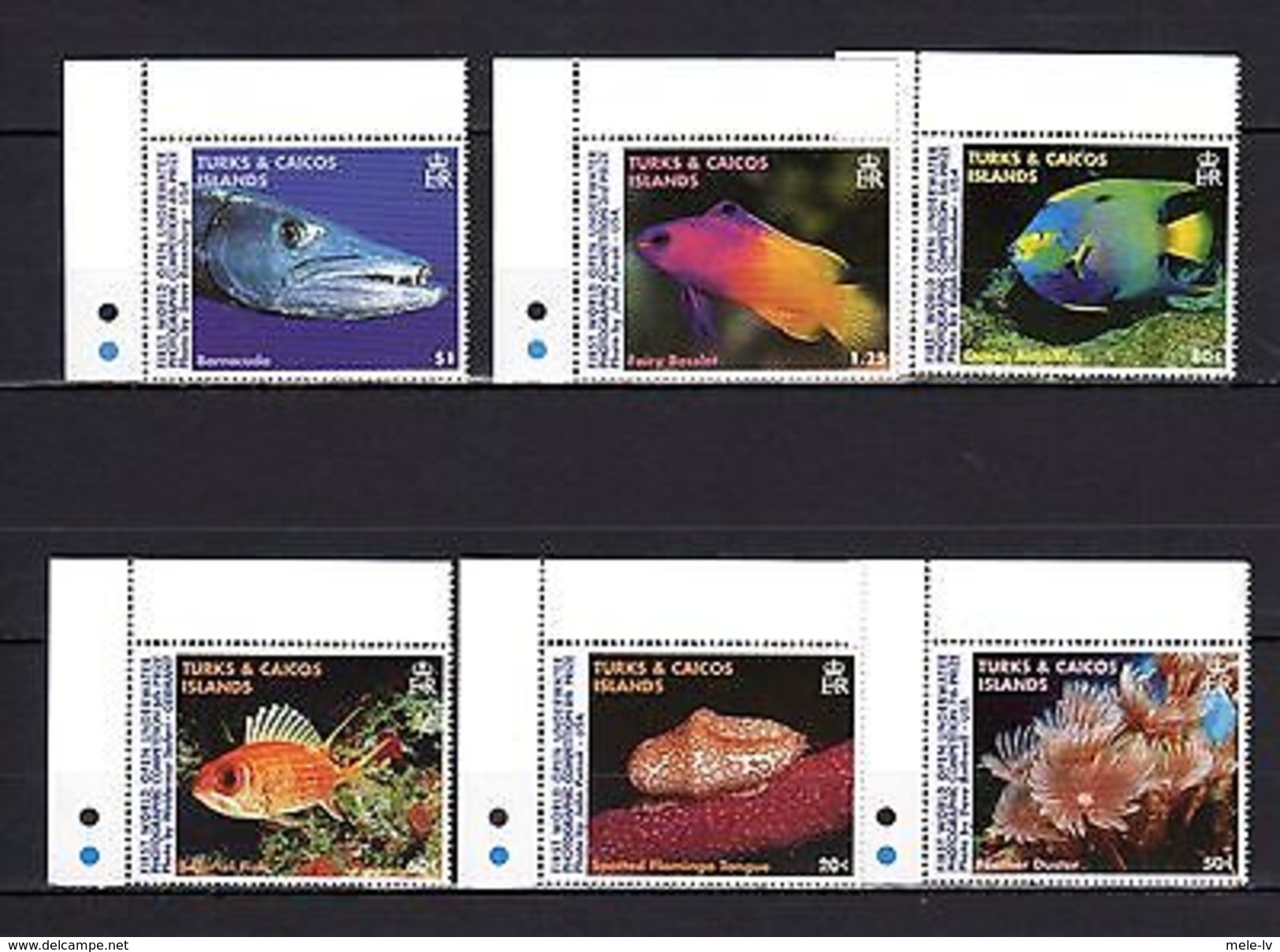 Turks & Caicos Marine Life MNH -(e-13) - Marine Life