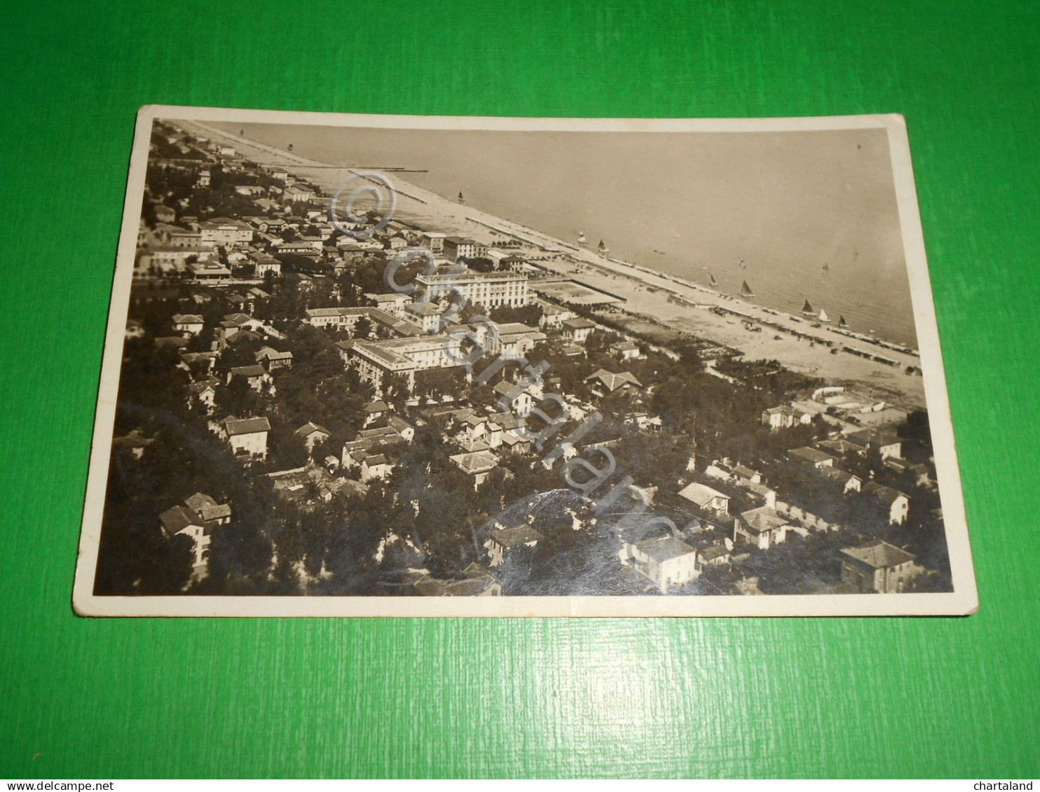 Cartolina Riccione - Panorama Dall' Aereo 1932 - Rimini