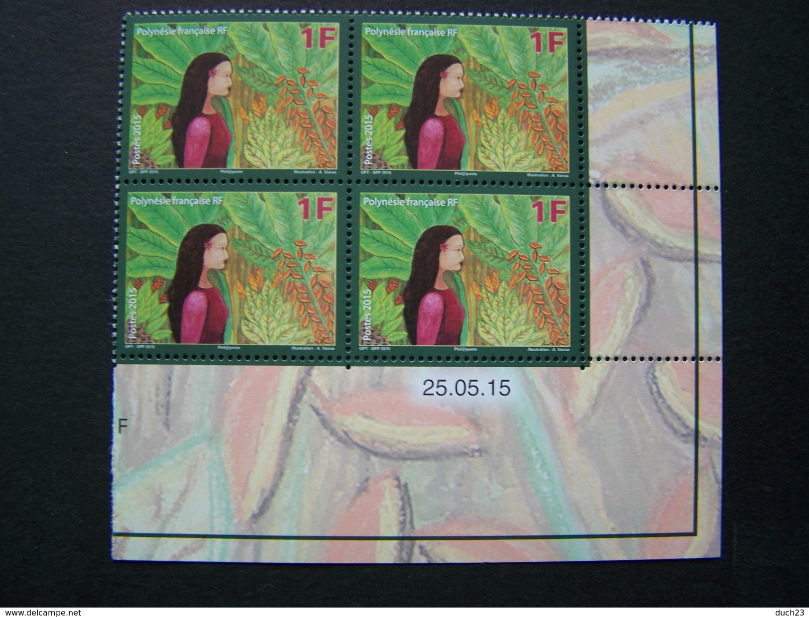 POLYNESIE FRANCAISE ANNEE 2015 NEUF** SANS CHARNIERE N° 1088 ESPOIR POUR L'AVENIR COIN DATE DU 25.05.15 - Unused Stamps