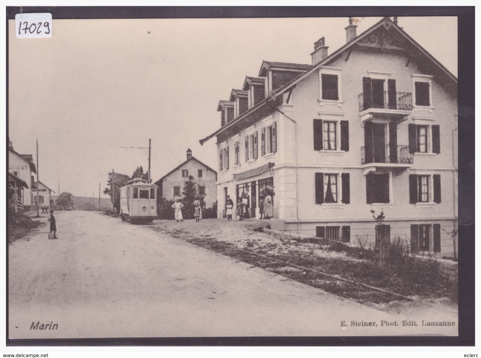 FORMAT 10x15cm - REPRO BVA D'UNE CPA - EPALINGES EN MARIN - TRAMWAY - TRAIN - BAHN - TB - Épalinges