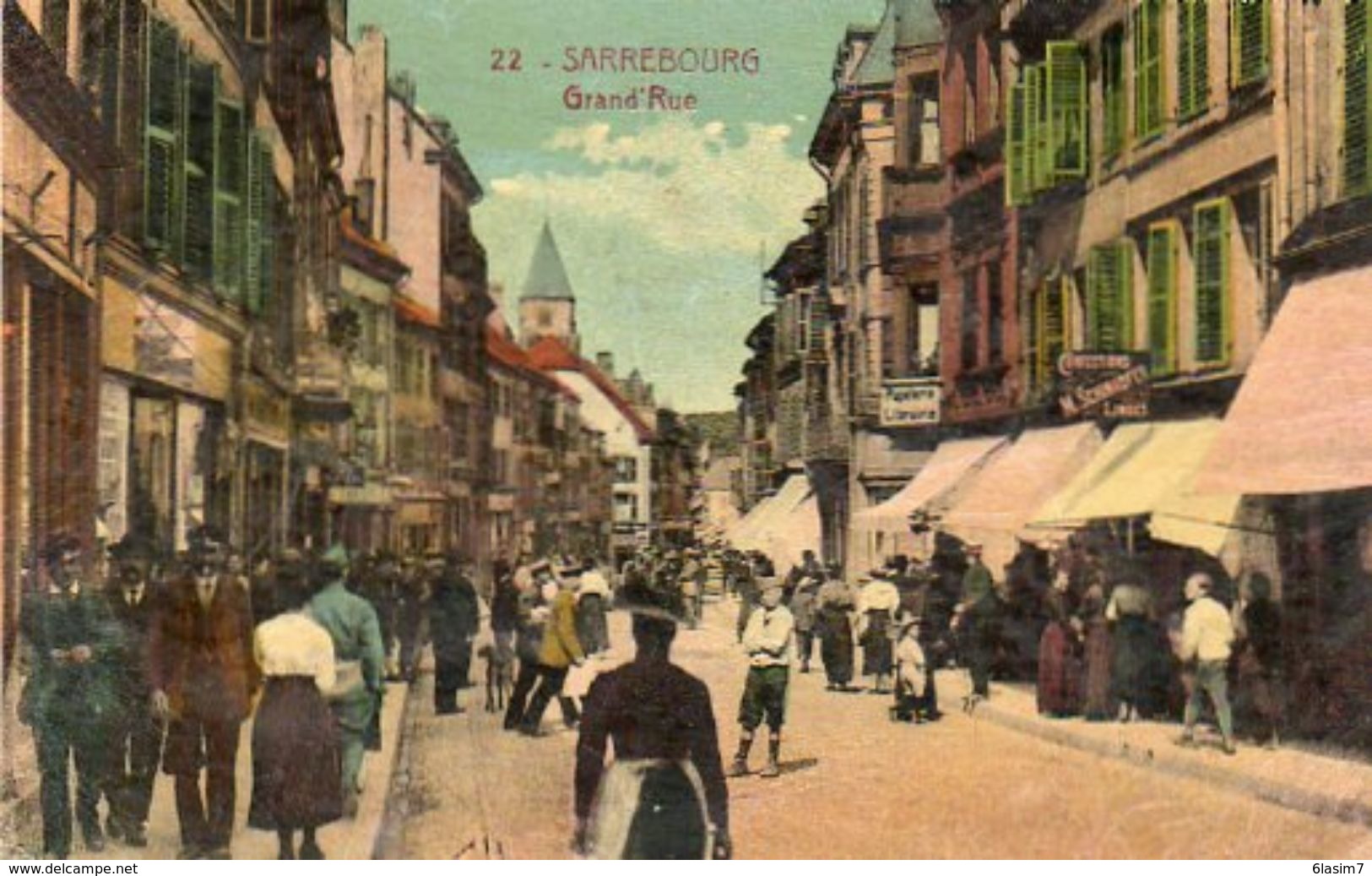 CPA - SARREBOURG (57) - Aspect De La Grand'Rue En 1929 - Sarrebourg