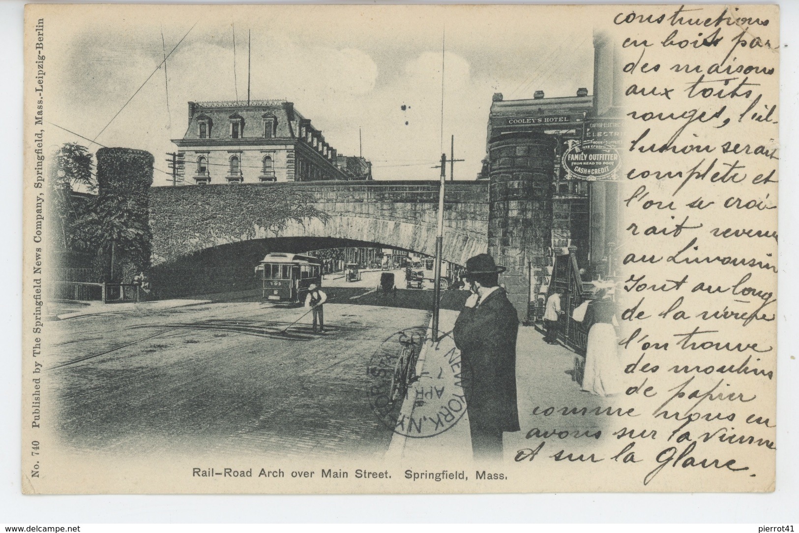 U.S.A. - MASSACHUSETTS - SPRINGFIELD - Rail Road Arch Over Main Street - Springfield