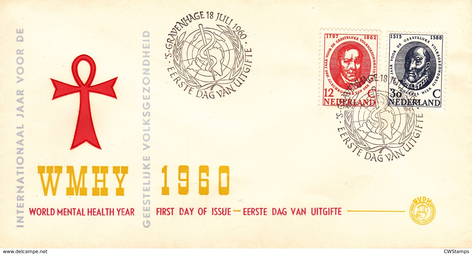 FDC E44 Onbeschreven/ Open Klep - FDC