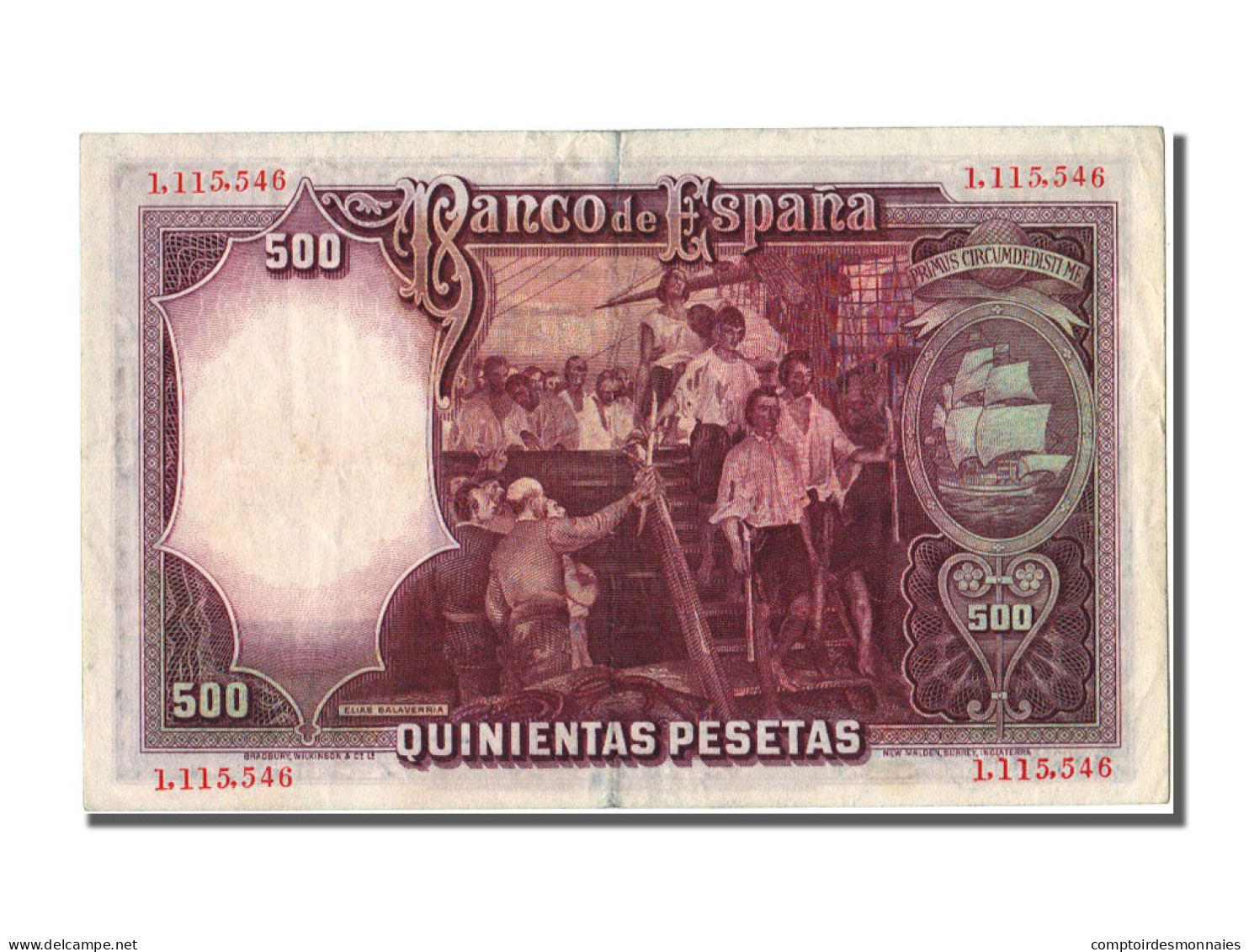 Billet, Espagne, 500 Pesetas, 1931, 1931-04-25, KM:84, TTB+ - 500 Peseten