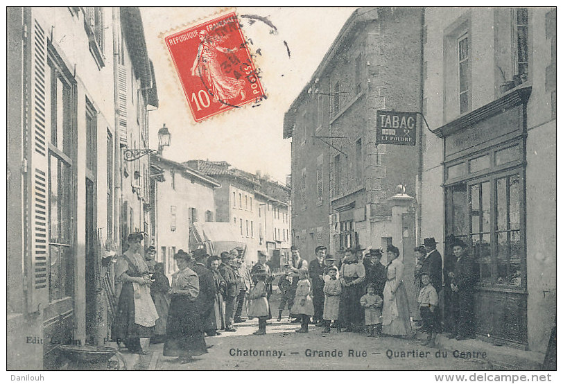 38 // CHATONNAY    Grande Rue, Quartier Du Centre  / ANIMEE   / BUREAU DE TABAC - Châtonnay