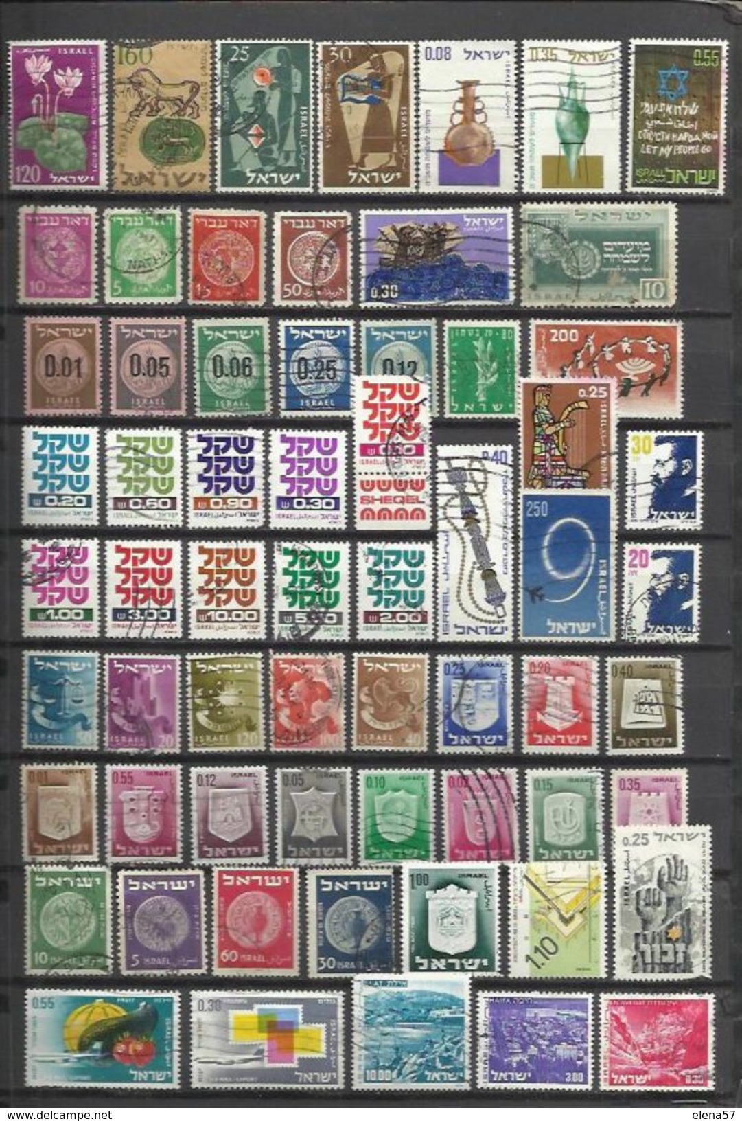 G237A-LOTE SELLOS ESTADO ISRAEL SIN REPETIDOS,SIN TASAR,INTERESANTES,ESCASOS,FOTO REAL. - Collections, Lots & Series