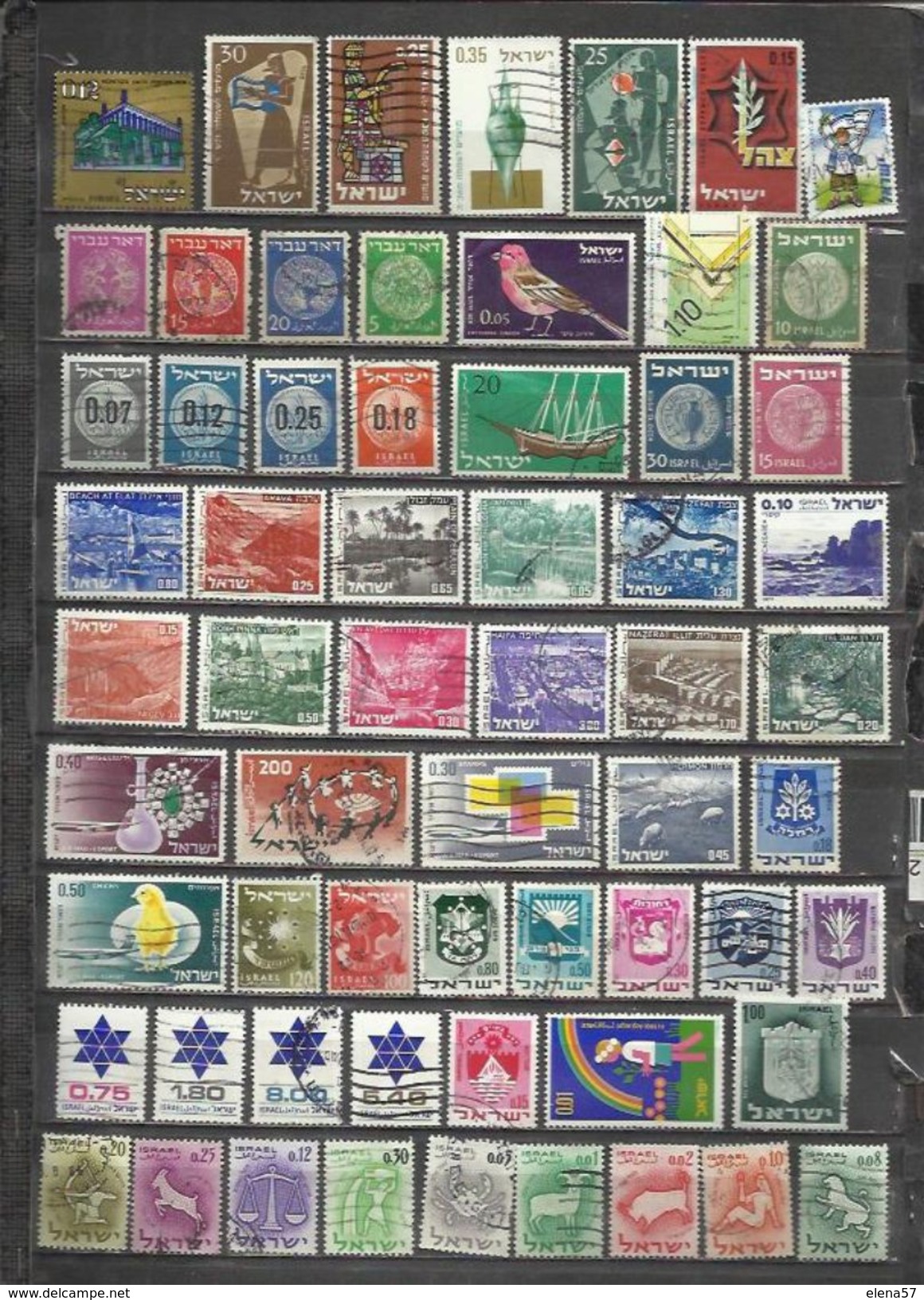 G237B-LOTE SELLOS ESTADO ISRAEL SIN REPETIDOS,SIN TASAR,INTERESANTES,ESCASOS,FOTO REAL. - Colecciones & Series