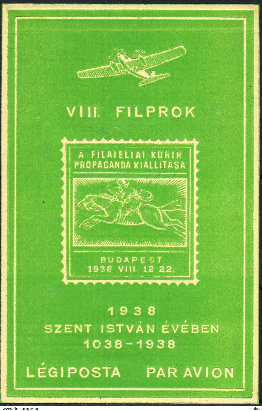 1937. 7th Filprok Airmail  :) - Feuillets Souvenir