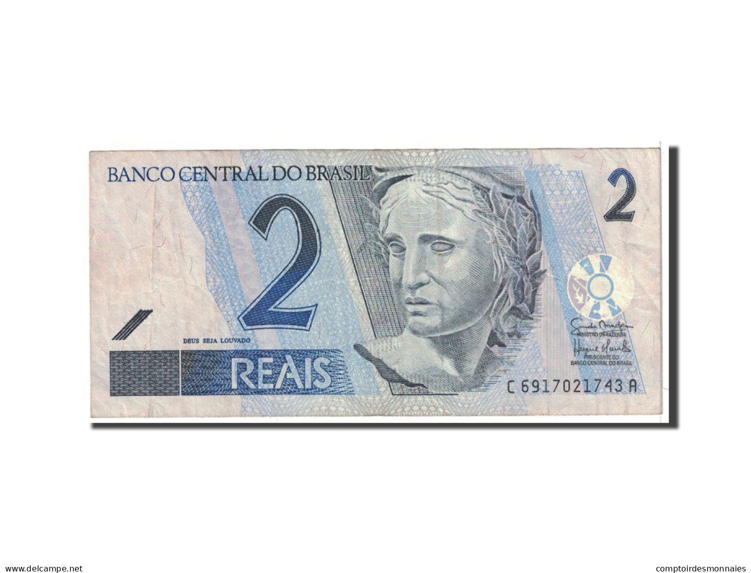 Billet, Brésil, 2 Reais, 2001, Undated, KM:249b, TTB - Brésil