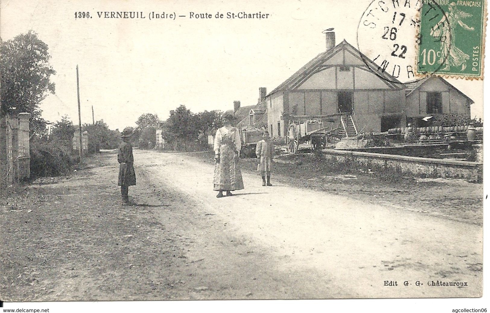 VERNEUIL. ROUTE DE SAINT CHARTIER. POTERIE - Altri & Non Classificati