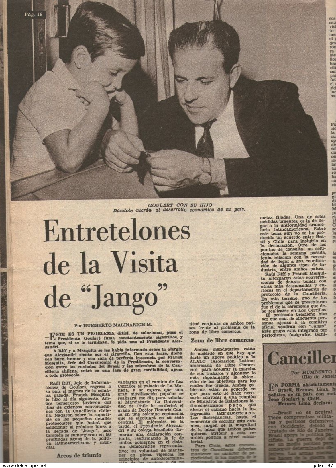 REVUE    ERCILLA   CHILE     SANTIAGO DU CHILI    ABRIL 1963    N° 1456   JUAN XXIII   JANGO GOULART     MAO - [1] Jusqu' à 1980