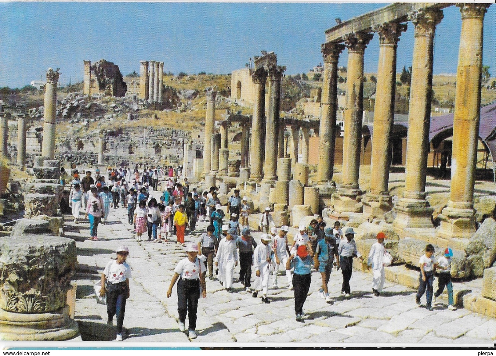 GIORDANIA - JERASH - LE ROVINE - - NUOVA SCRITTA AL RETRO - Giordania