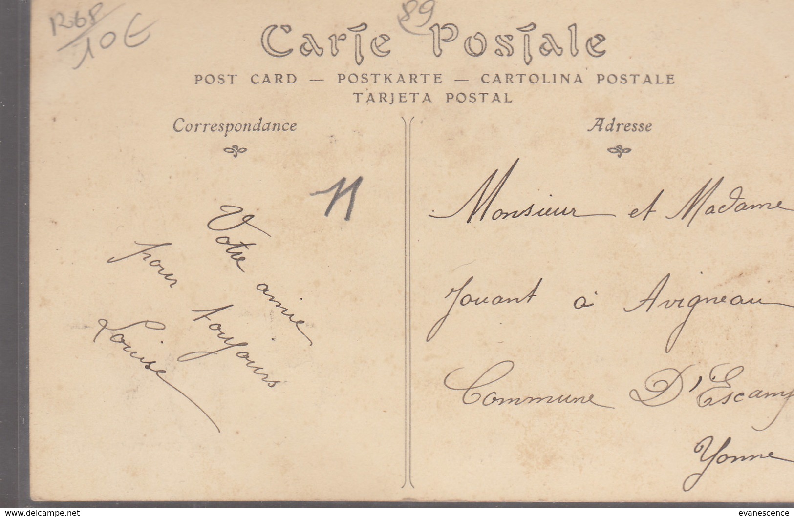 89 CHABLIS      ////   REF   JUIN 17  ////   BO 89 - Chablis