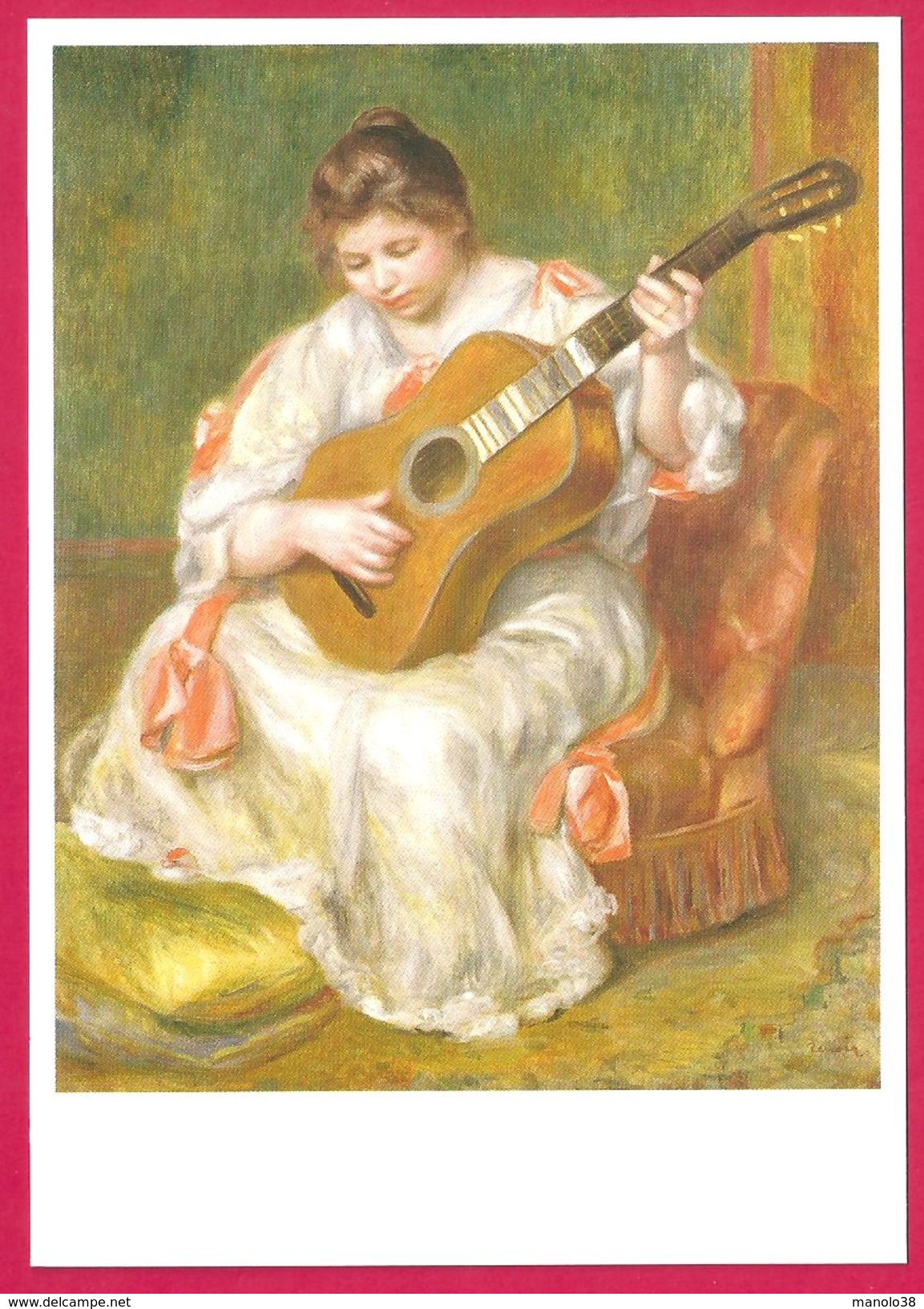 Auguste Renoir La Joueuse De Guitare Lyon France - Pintura & Cuadros