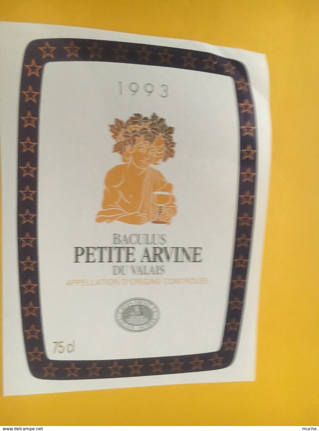 4333 - Baculus 1993 Petite Arvine  Du Valais Suisse - Autres & Non Classés