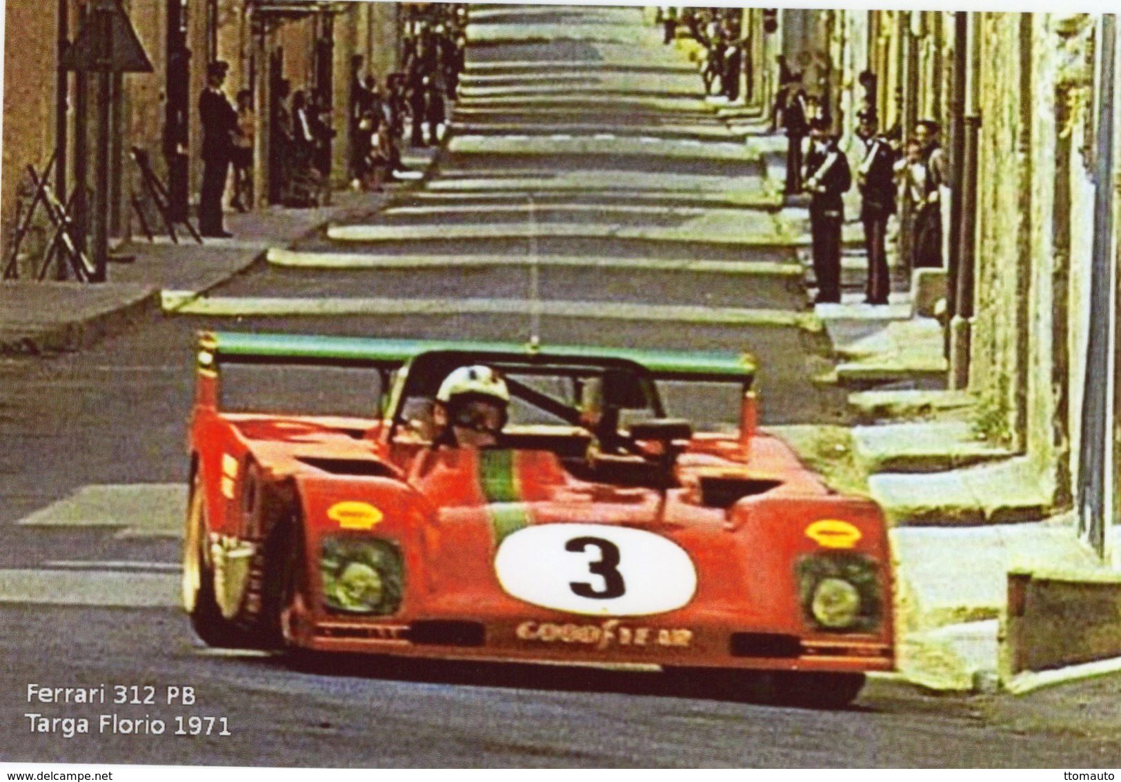 Ferrari 312 PB  -  Targa Florio 1972  -  Pilote: Arturo Merzario   -  CPM - Otros & Sin Clasificación