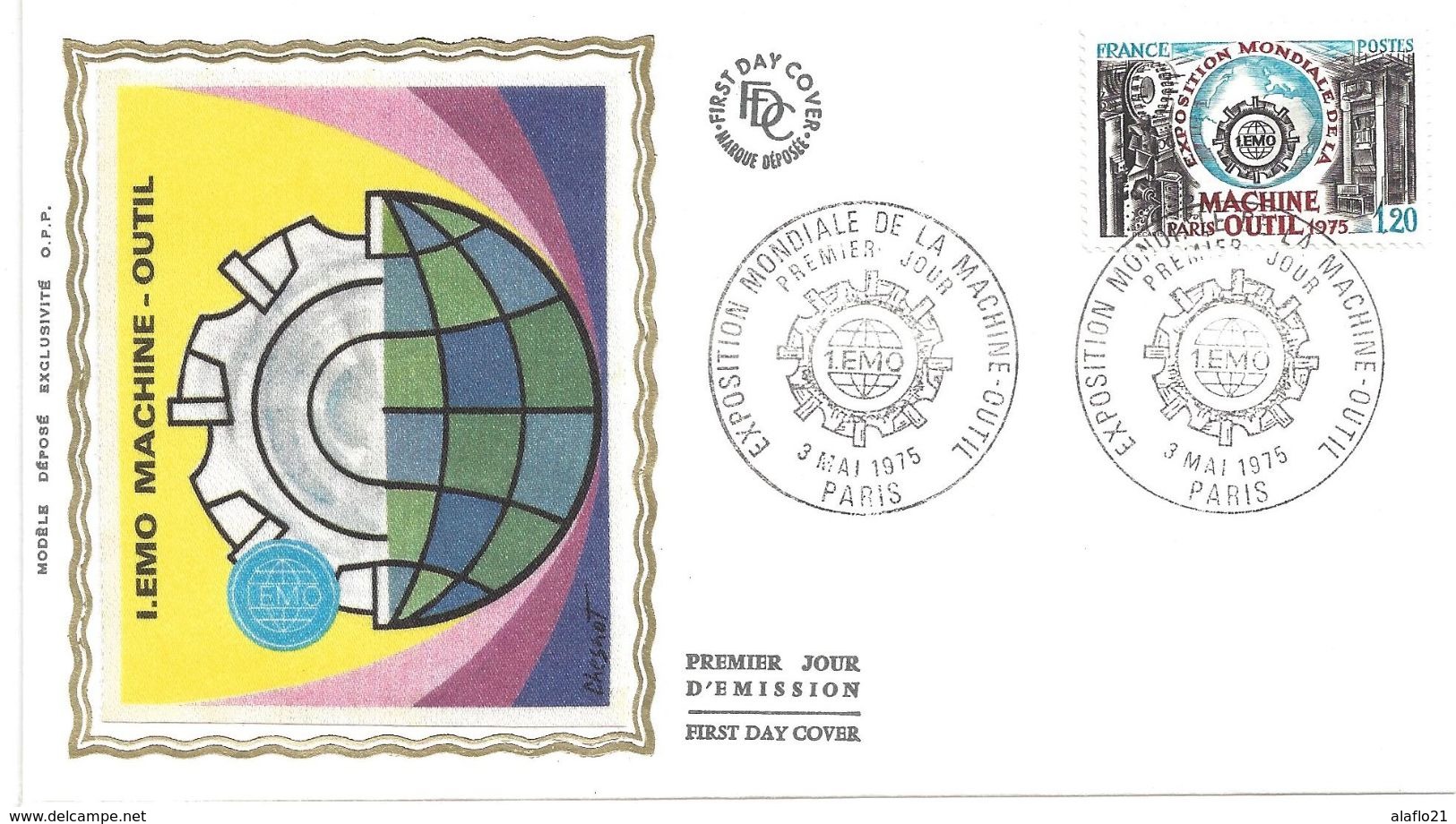 ENVELOPPE 1er JOUR - FDC - N° 1842 - EXPOSITION MACHINE-OUTIL - 1970-1979