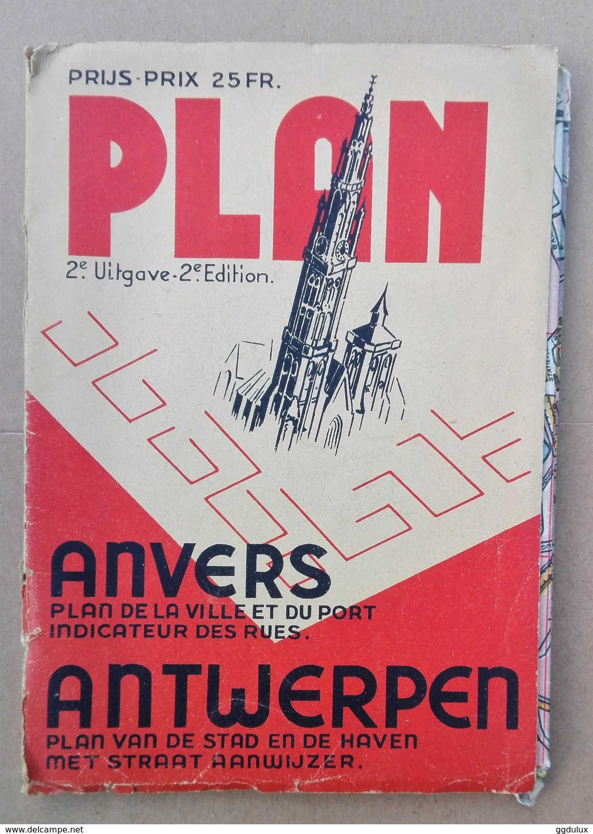Anvers Plan De La Ville Et Du Port - Autres & Non Classés