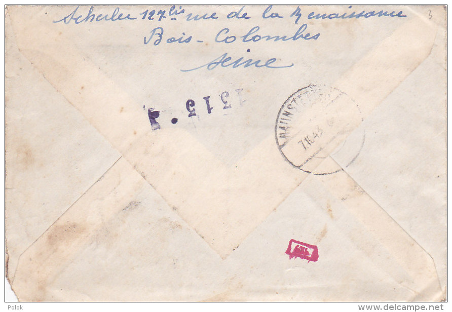 Bg - Enveloppe 1943 - Recommandée - 1921-1960: Période Moderne