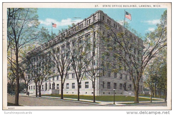 Michigan Lansing State Office Building 1920 - Lansing