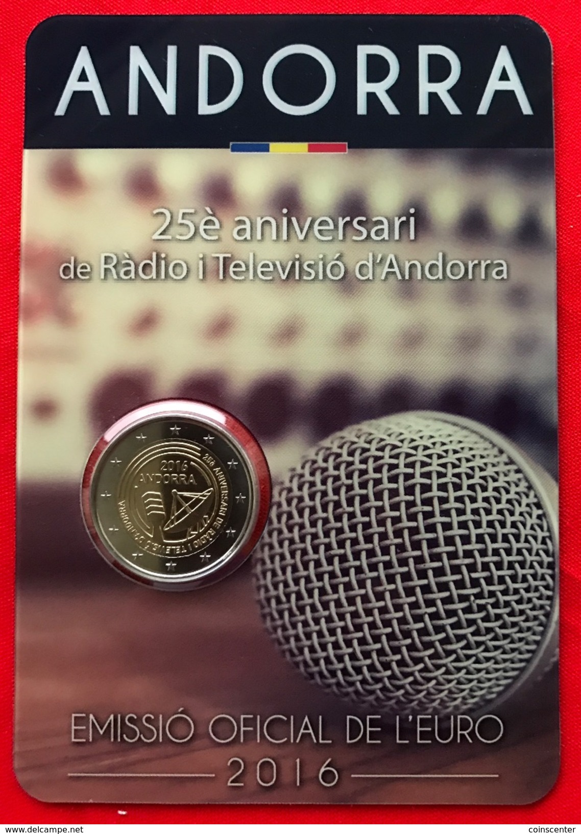 Andorra 2 Euro 2016 (2017) "Radio And Television" BiMetallic BU - Andorre