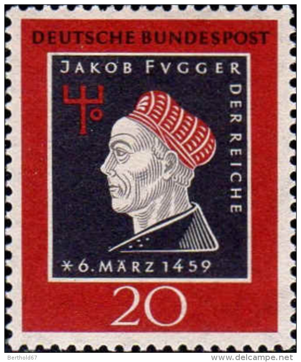 RFA Poste N** (Yv: 178 Mi 307) Yv:0,6 Euro Jakob Fugger Der Reiche - Unused Stamps