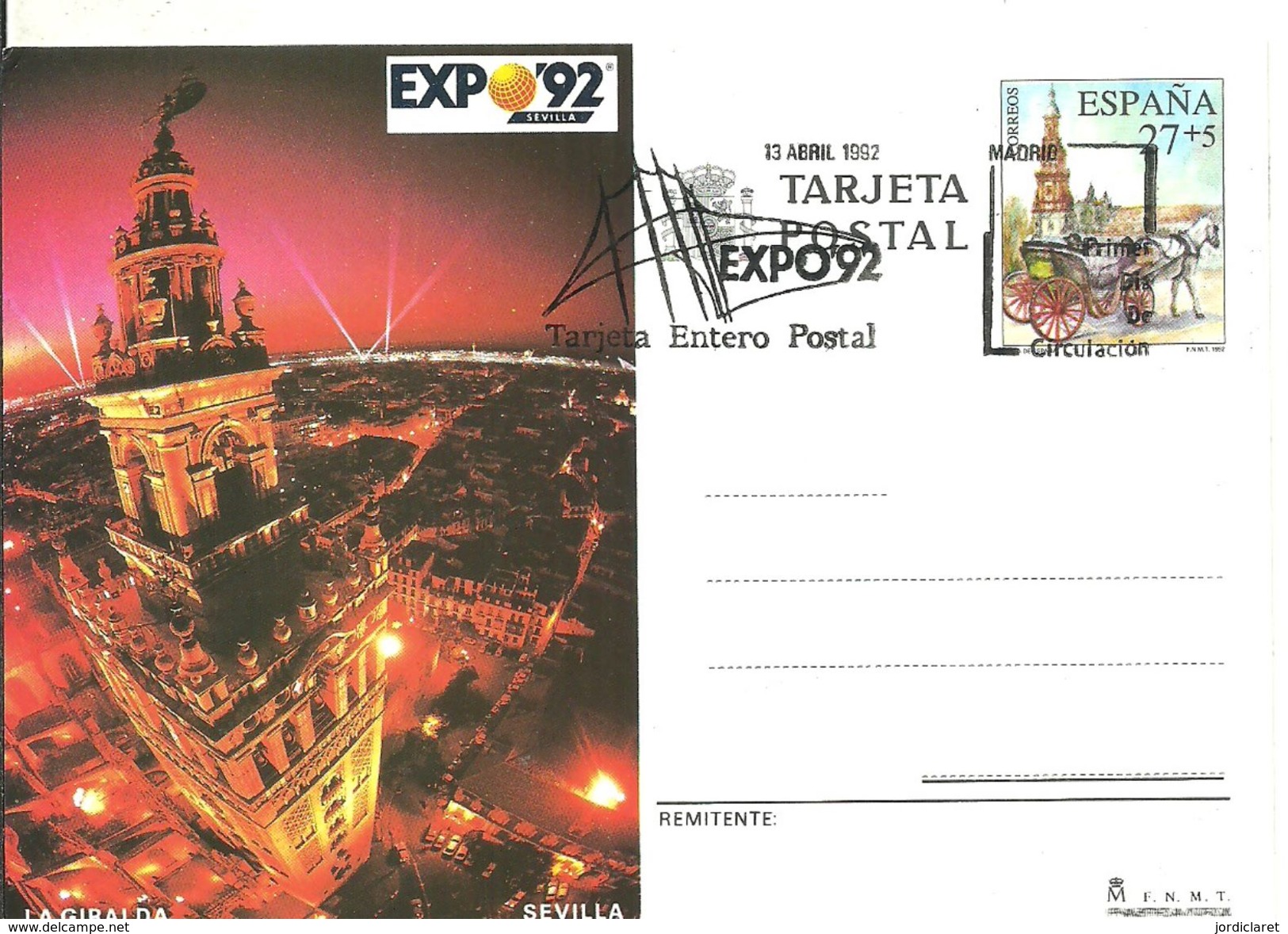 STATIONERY ESPAÑA - 1992 – Siviglia (Spagna)