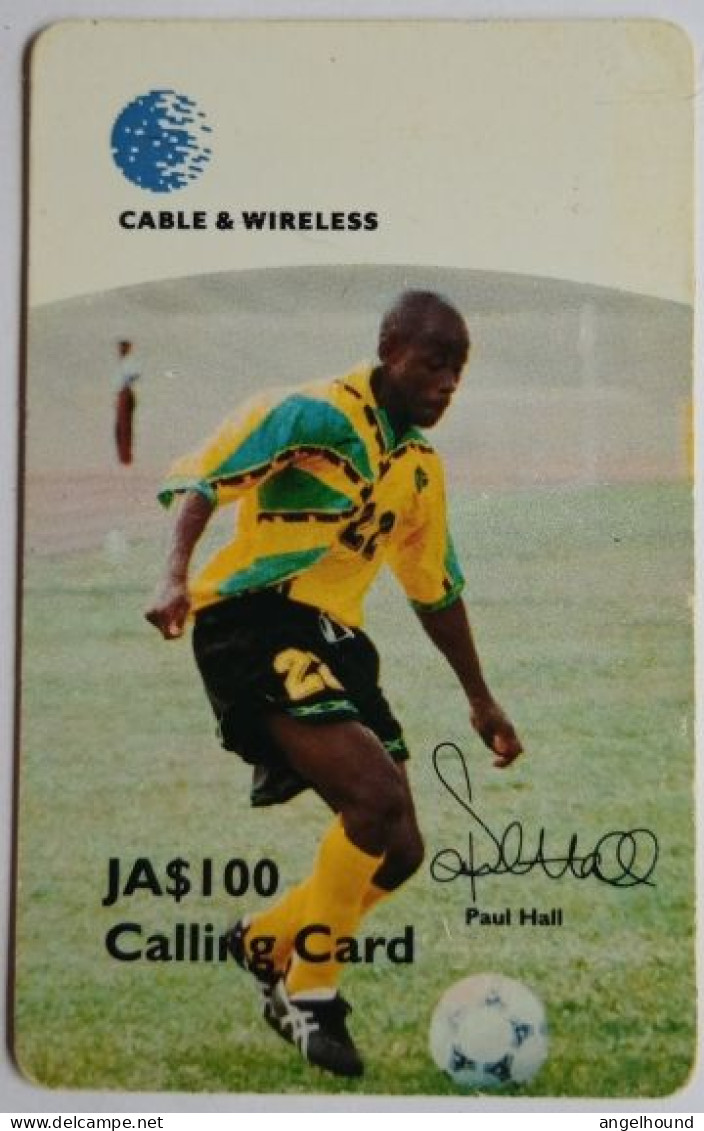 J$100 Jamaican Football Player - Paul Hall - Jamaïque