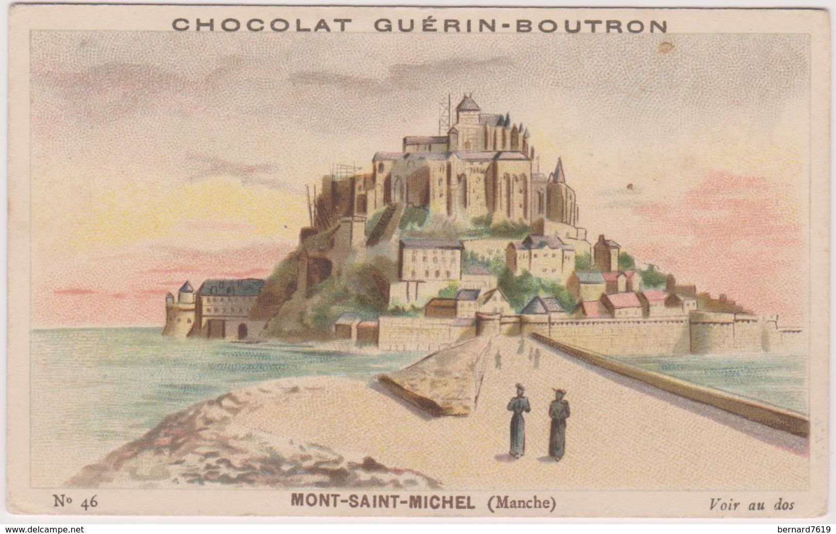 Chromo Chocolat Guerin-boutron   Mont Saint Michel 50 - Guerin Boutron