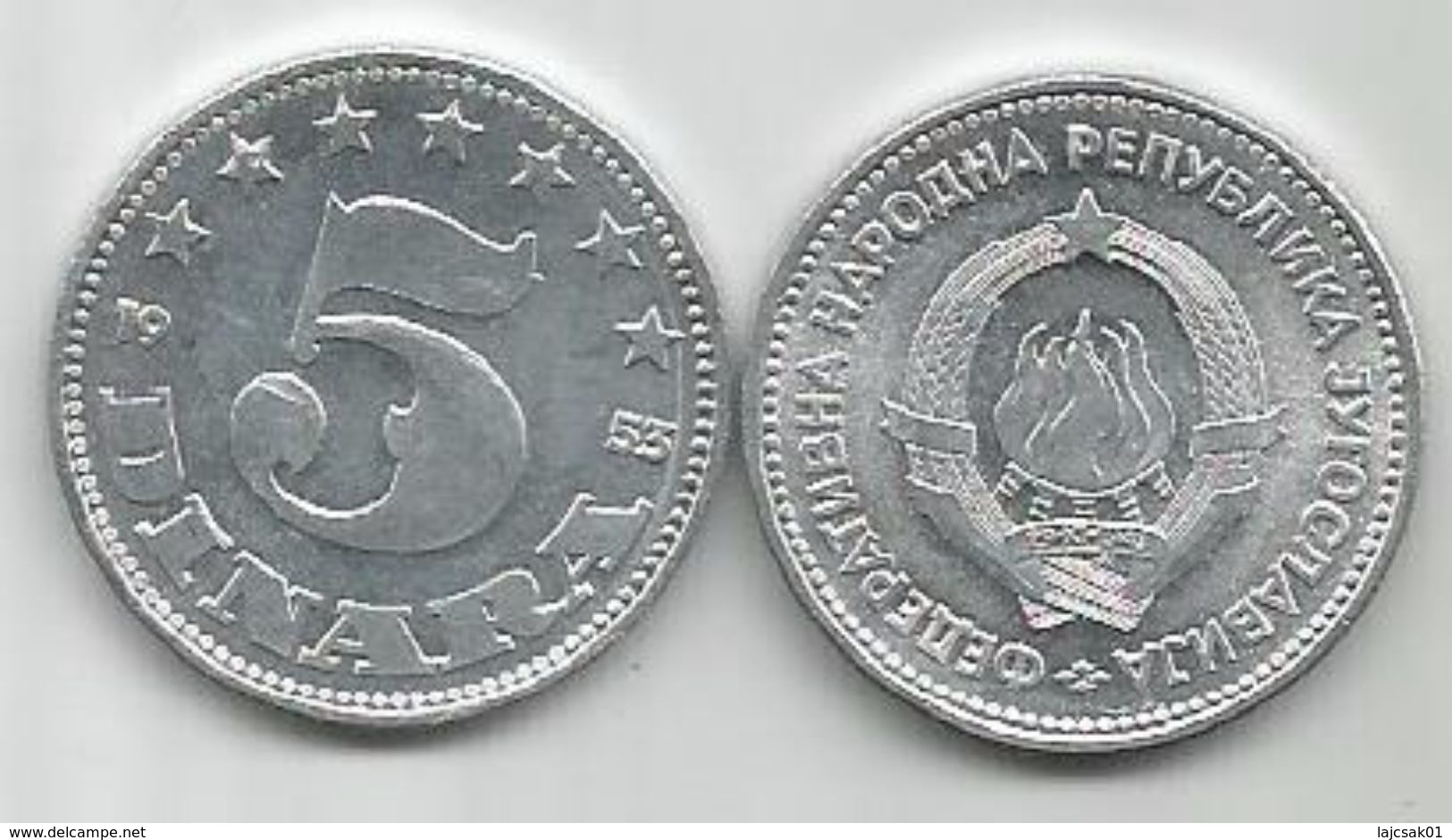 Yugoslavia 5 Dinara 1953. AUNC KM#32 - Jugoslawien