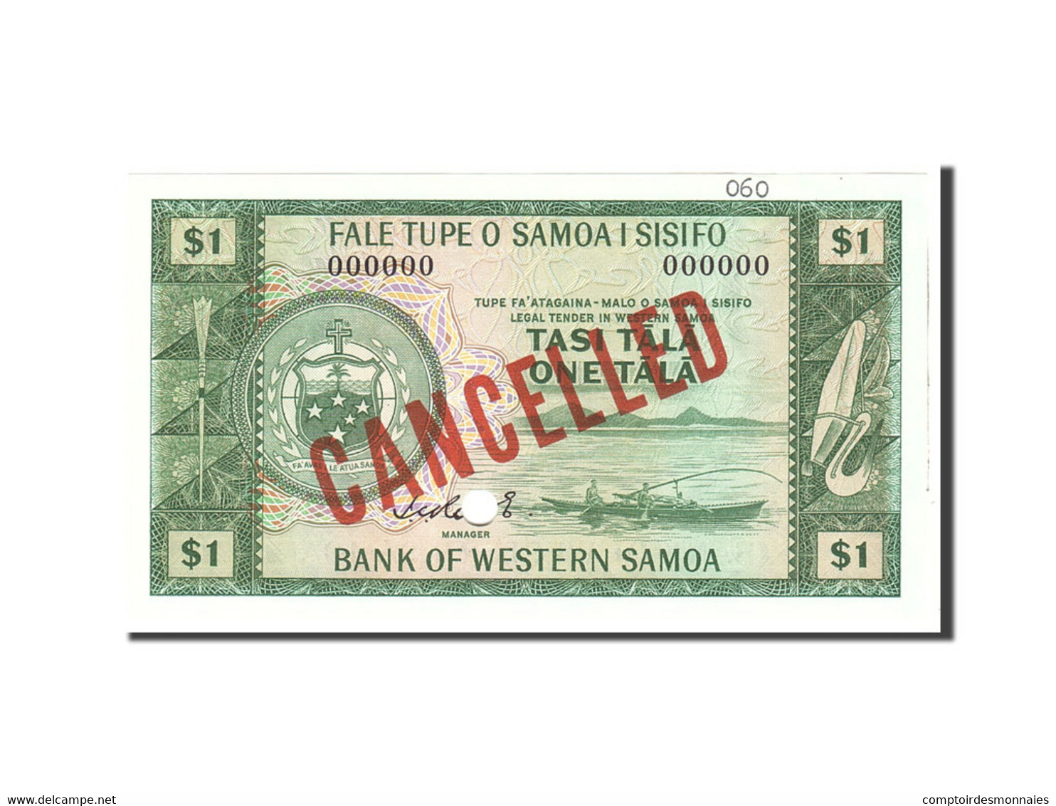 Billet, Samoa Occidentales, 1 Tala, 1967, Undated, KM:16s, NEUF - Samoa