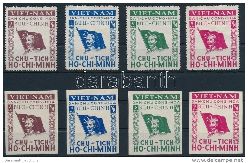 (*) ~1950 Ho Chi Minh Fogazott &eacute;s V&aacute;gott Sor - Sonstige & Ohne Zuordnung