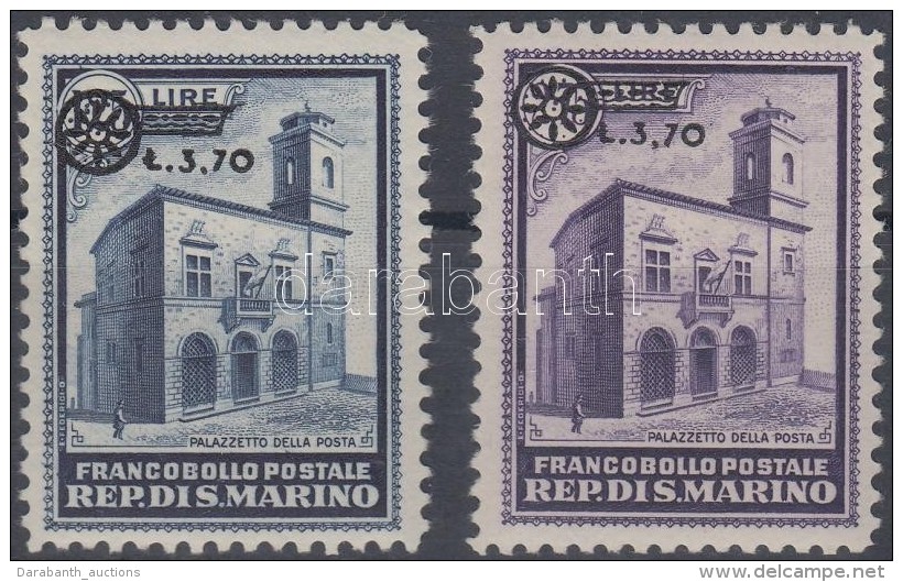 ** 1934 Forgalmi Sor Fel&uuml;lnyom&aacute;ssal Mi 206-207 - Other & Unclassified