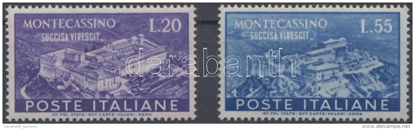 ** 1951 Monte Cassino Sor Mi 837-838 - Other & Unclassified