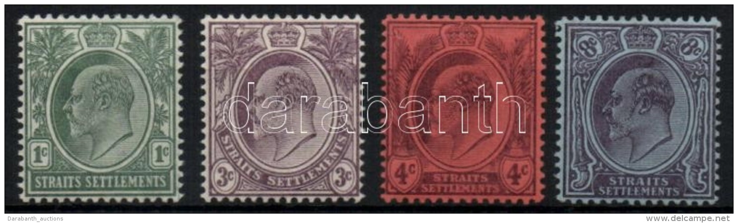 * Straits Settlements 1903/1904 Forgalmi Sor / Definitive Set Mi 92-95 - Sonstige & Ohne Zuordnung