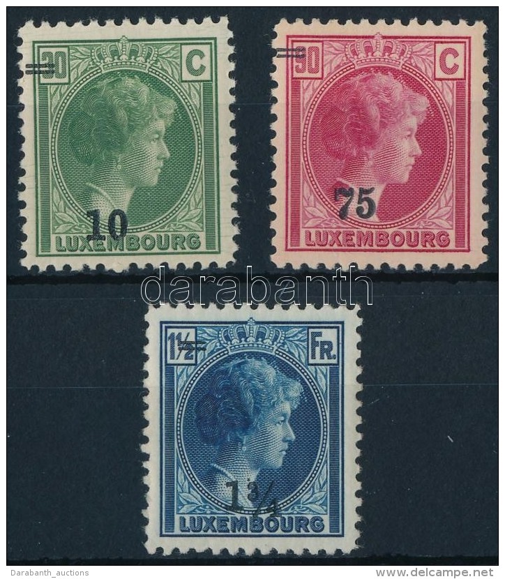 ** 1929 Forgalmi Sor Mi 218-220 - Sonstige & Ohne Zuordnung