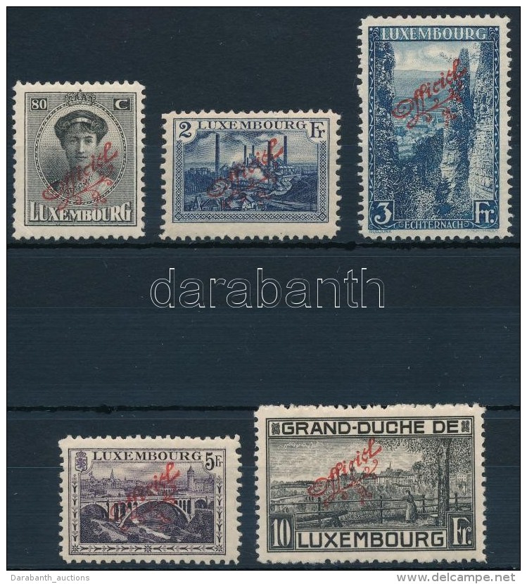 * 1922 Hivatalos Sor Mi 124-128 - Other & Unclassified