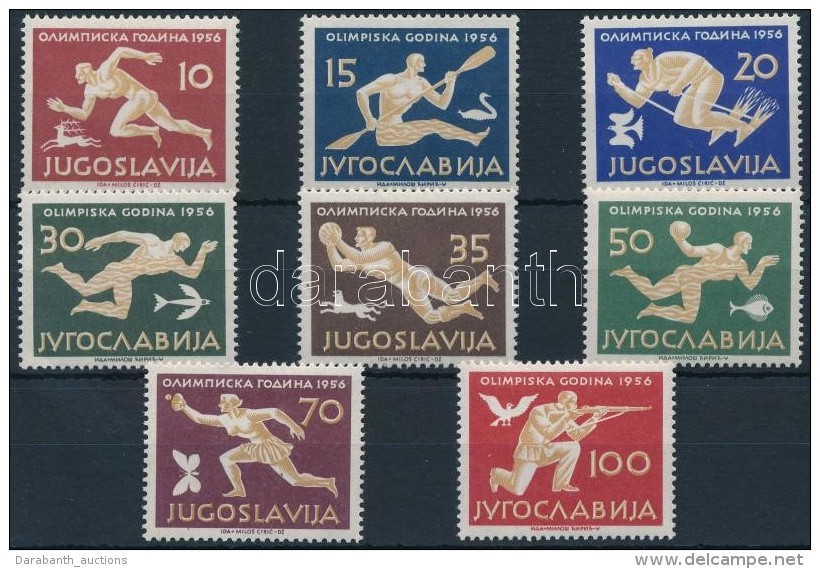 ** 1956 Ny&aacute;ri Olimpia, Melbourne Sor Mi 804-811 - Sonstige & Ohne Zuordnung