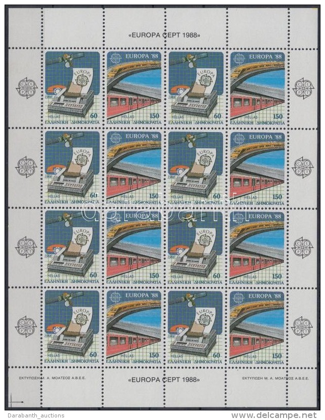 ** 1988 Europa CEPT K&ouml;zleked&eacute;s &eacute;s Kommunik&aacute;ci&oacute; Kis&iacute;v Mi 1685 A-1686 A - Sonstige & Ohne Zuordnung