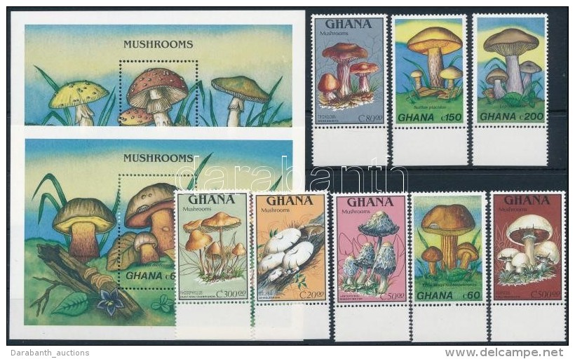 ** 1989 Gomb&aacute;k Sor Mi 1287-1294 + Blokksor Mi 145-146 + 4 Db FDC - Other & Unclassified