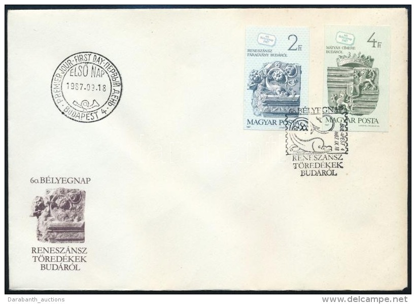 1987 B&eacute;lyegnap (60.) V&aacute;gott Sor + V&aacute;gott Blokk 2 Db FDC-n (7.000) - Sonstige & Ohne Zuordnung