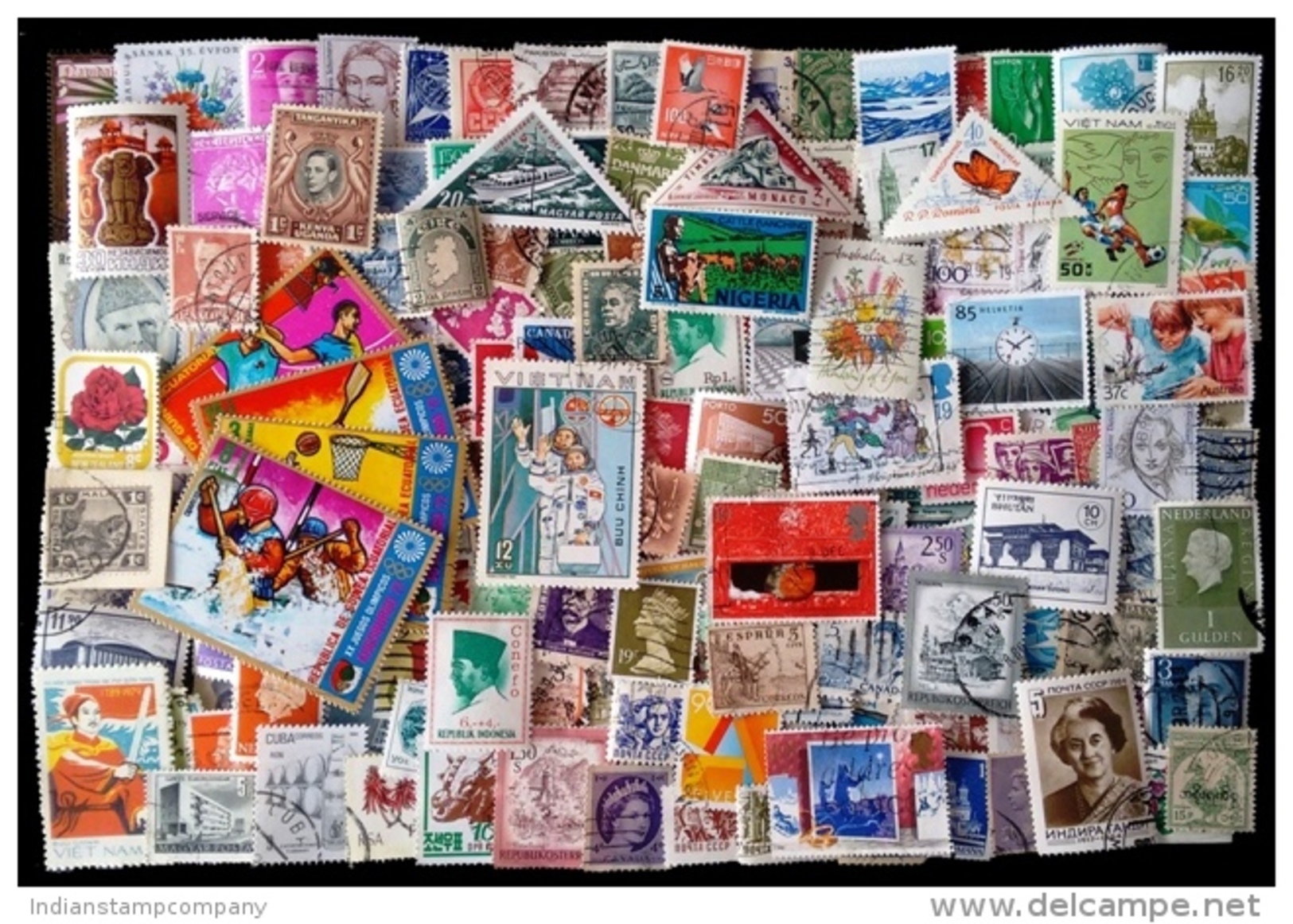 200 All Different World Wide Mixed Postage Stamps, Large & Small - Mezclas (max 999 Sellos)