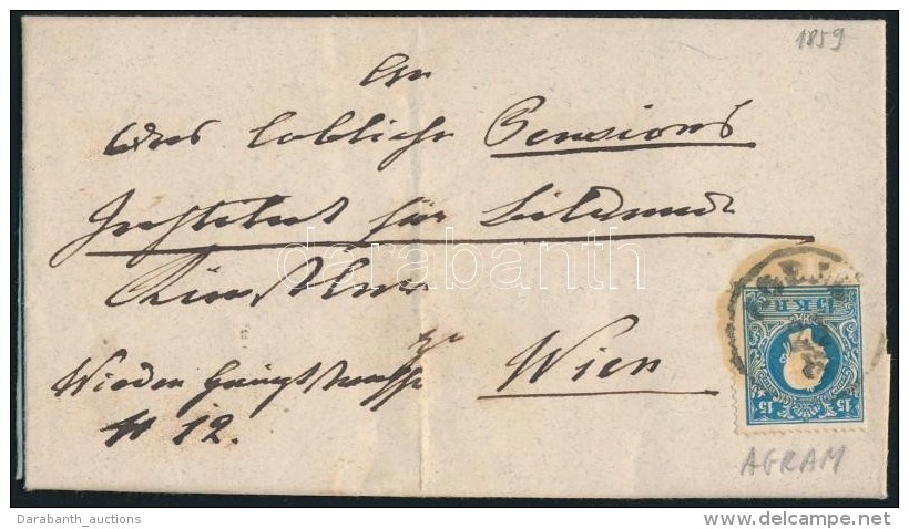 1859 15kr II. Lev&eacute;len ,,AGRAM' - Sonstige & Ohne Zuordnung